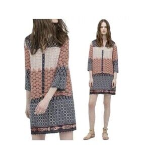 ZARA Bohemian Style Shirt Dress Size Small